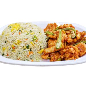 Chicken Chilli Dry With Rice