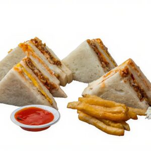 Grilled Sandwich with Fries